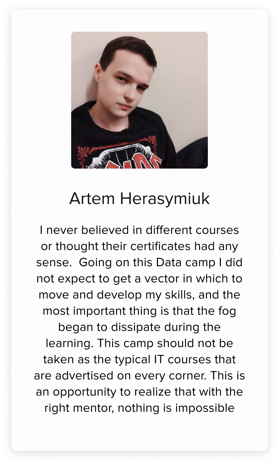 Amazinum Data Science Camp 2023 Graduates rewiev