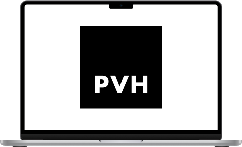 Macbook Air (2022) with pvh logo