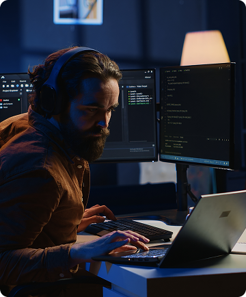 developer working